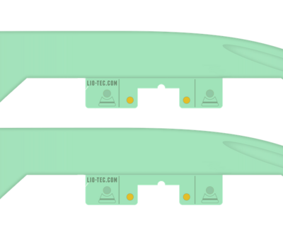 Long Tail River Click Fins - set of 2